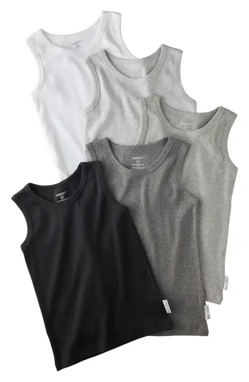 Malone Organic Cotton Assorted 5-Pack Muscle Tanks - Stone by BUTTERBLU