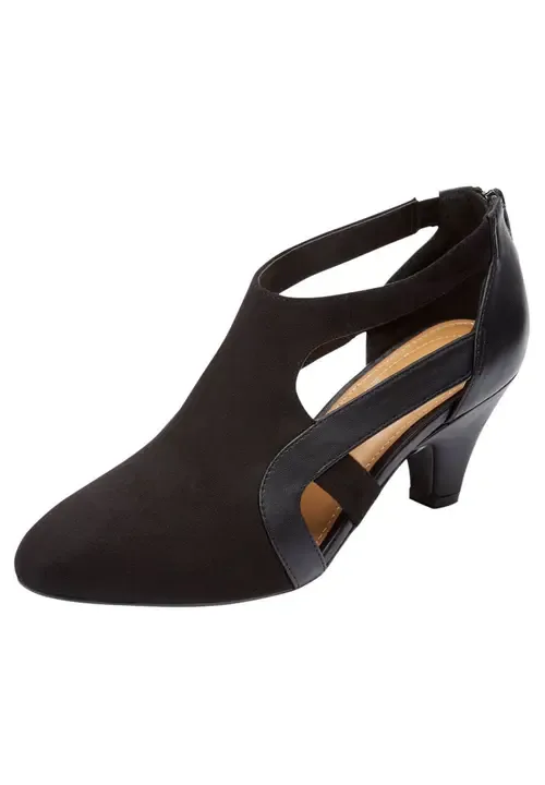 The Sage Suede Like Shootie Pump by Comfortview