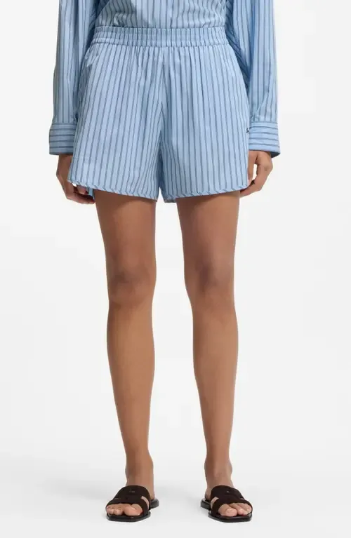 Tiplyna Stripe Cotton Shorts