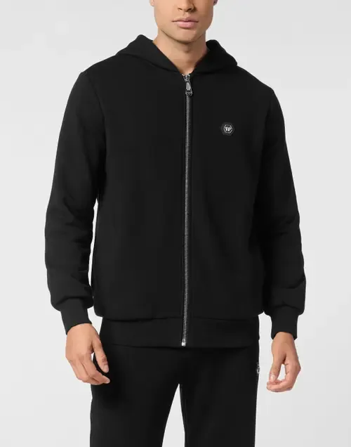 Fleece Zip Hoodie Skull America by PHILIPP PLEIN