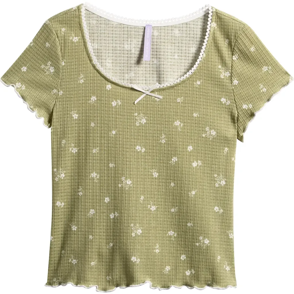 Lettuce Edge Baby Tee by Good Luck Girl