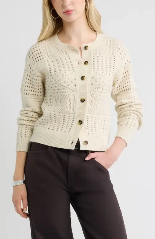 Patchwork Pointelle Cardigan by Treasure & Bond