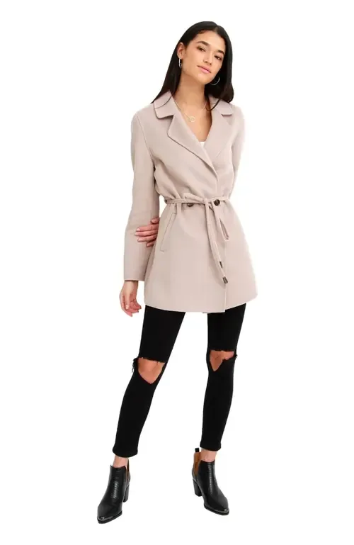 Electric Feel Drawstring Coat by Belle & Bloom