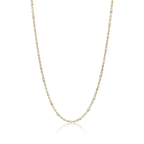 Dayton Enamel Gold Filled Necklace by Bowood Lane