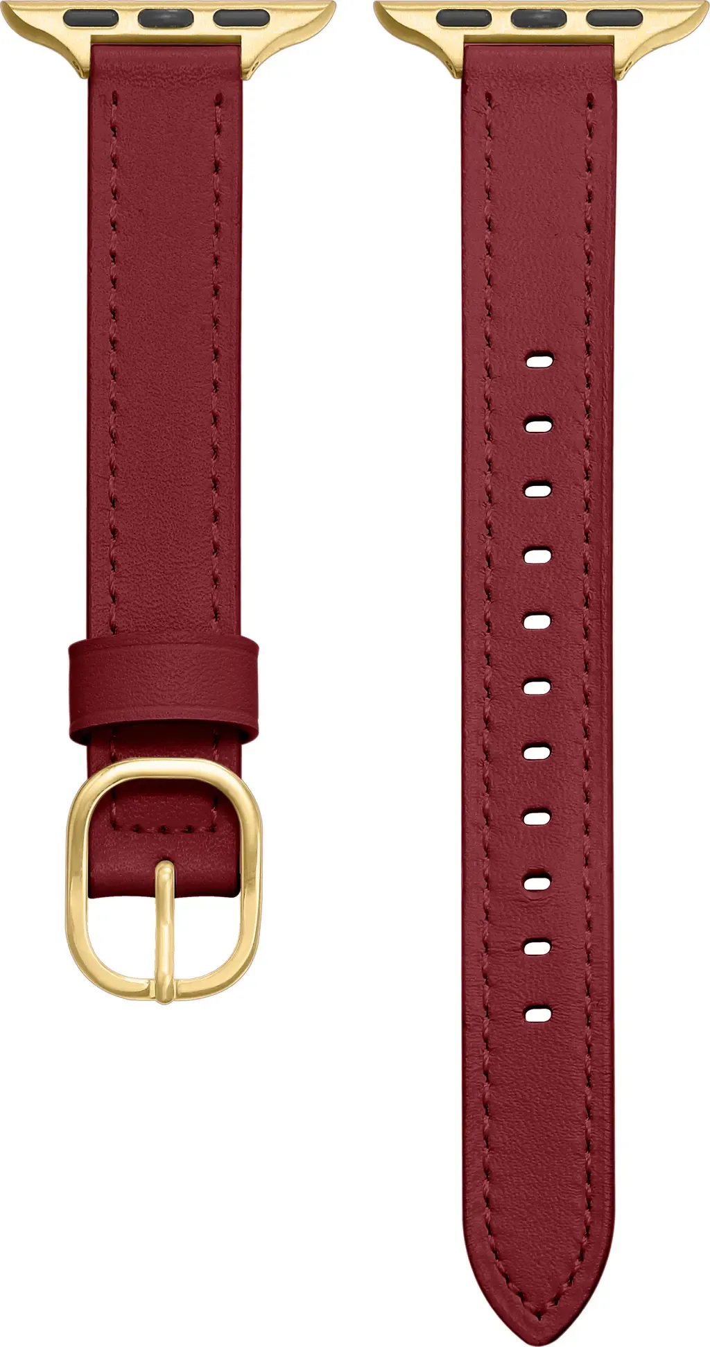 Carmen Skinny Leather Apple Watch® Watchband by Posh Tech