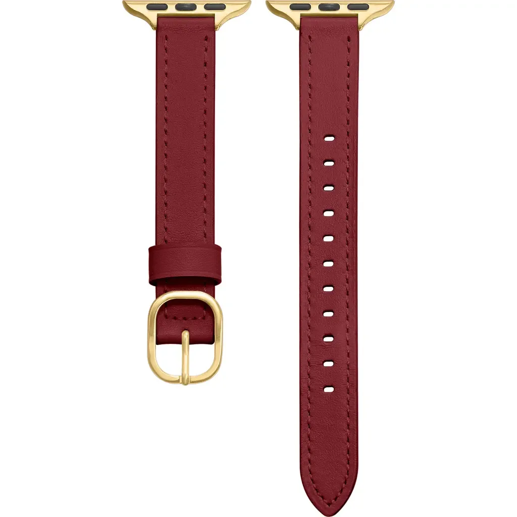 Carmen Skinny Leather Apple Watch® Watchband by Posh Tech