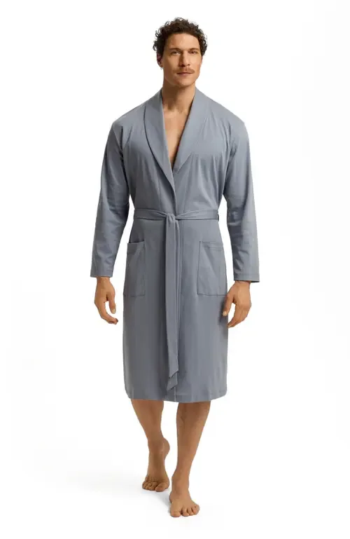 Night and Day Shawl Collar Cotton Robe by HANRO