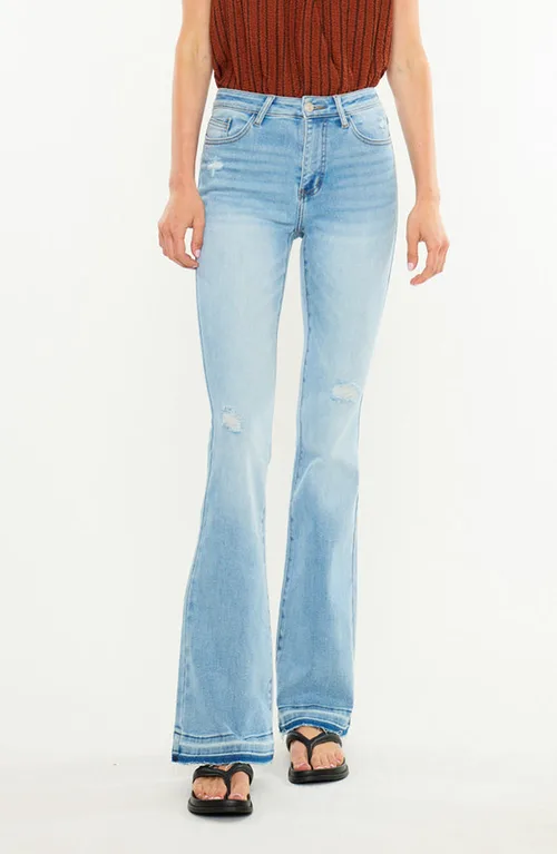 Stephanie Essentials High Rise Flare Jeans by KanCan Essentials