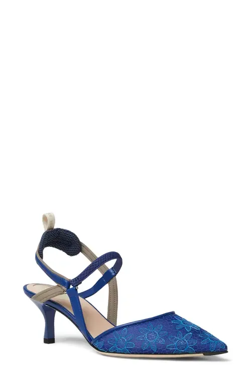Colibri Floral Slingback Pointed Toe Pump by Fendi