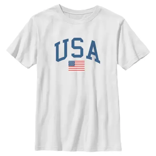 Varsity USA American Flag Graphic Short Sleeve T-Shirt by Lost Gods