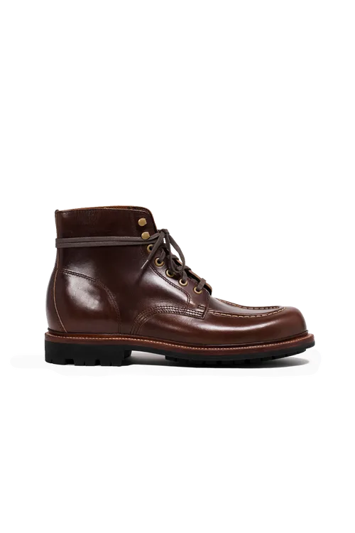 Brass Boot in Crimson Chromexcel by Grant Stone