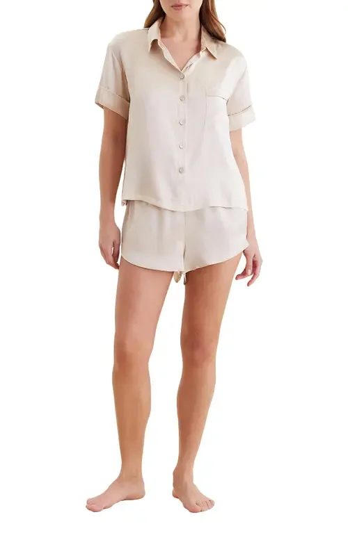 Audrey Mulberry Silk Short Pajamas by Papinelle