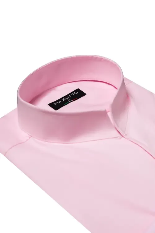 Sandro Stand Collar Button-Up Long Sleeve Shirt by MASUTTO