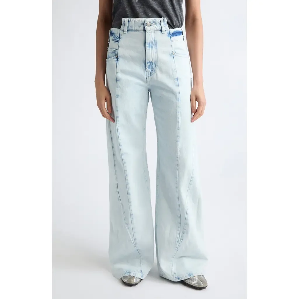 Décortiqué Wide Leg Jeans by Maison Margiela