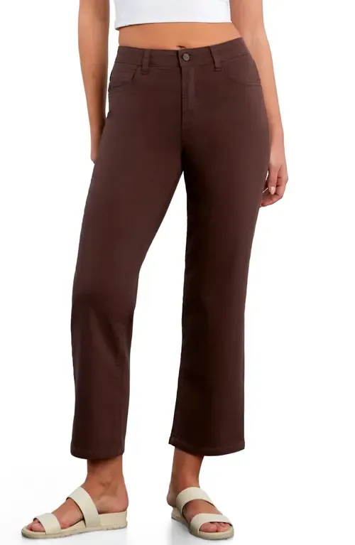 Ankle Straight Leg Jeans by HINT OF BLU