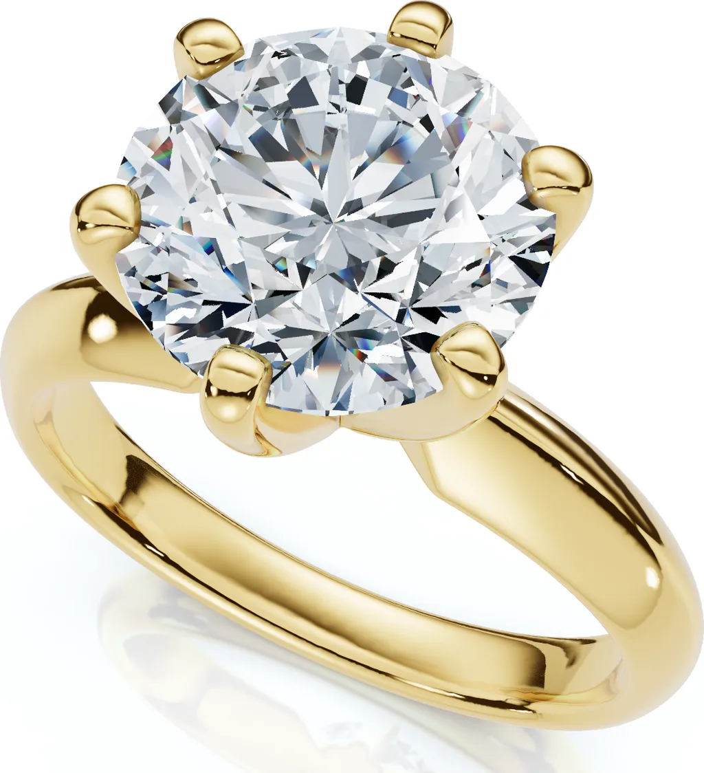 2 1/2 Carat Certified Diamond Solitaire Engagement Ring 14k Gold Lab Grown by Bliss Diamond