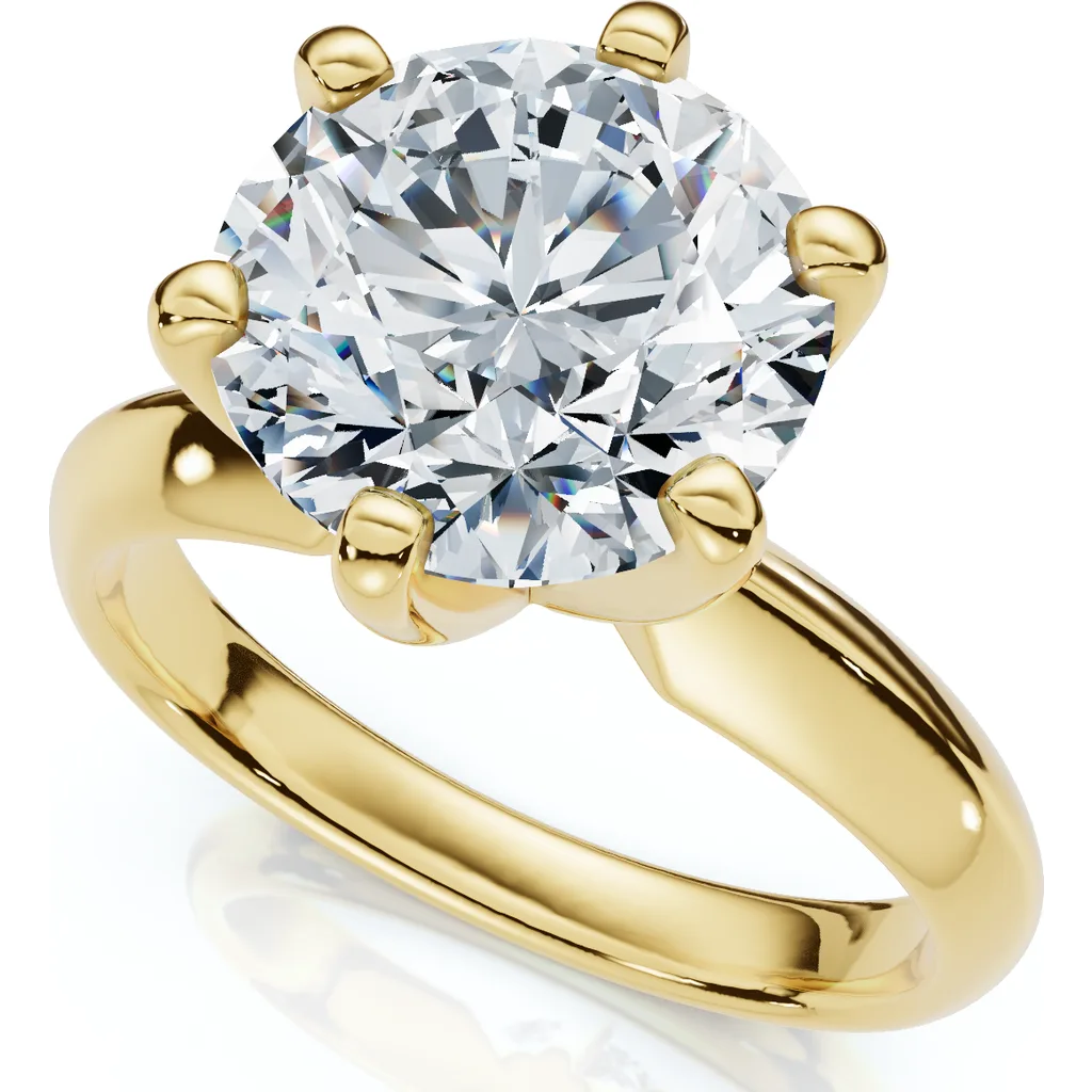 2 1/2 Carat Certified Diamond Solitaire Engagement Ring 14k Gold Lab Grown by Bliss Diamond