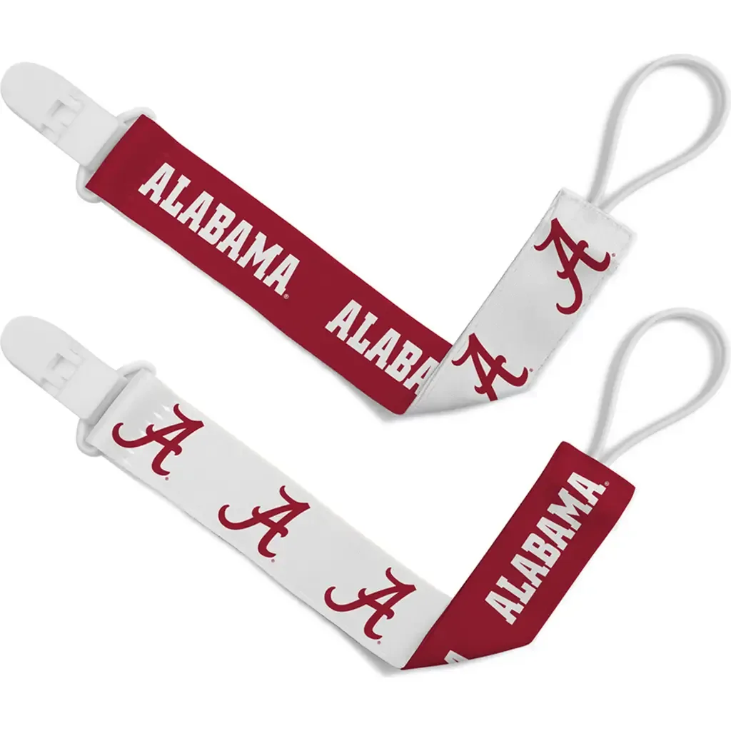 Alabama Pacifier Clip 2-Pack by BABY FANATIC
