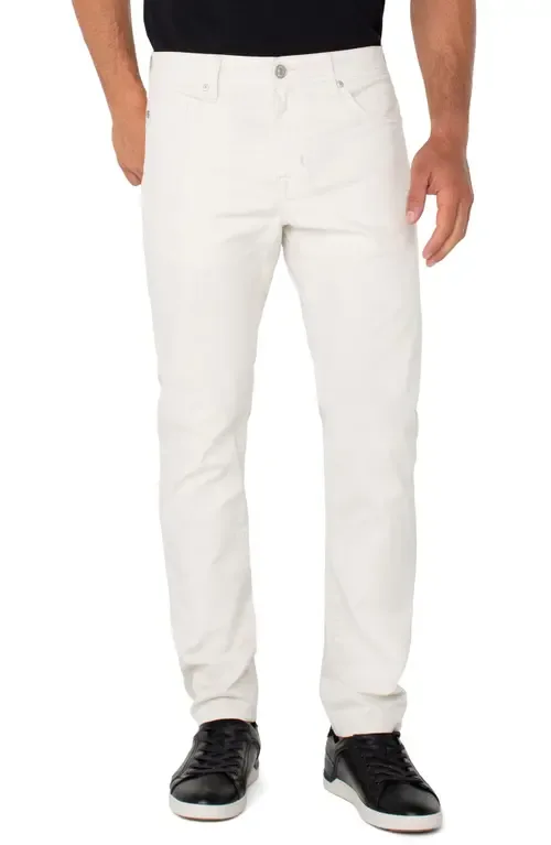 Liverpool Kingston Modern Straight Leg Twill Pants - Stone by Liverpool Los Angeles