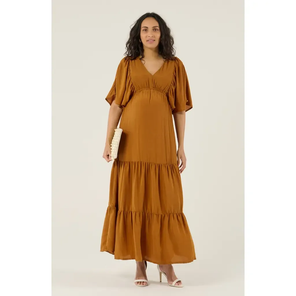 Claudette Maternity Maxi Dress by Cache Coeur