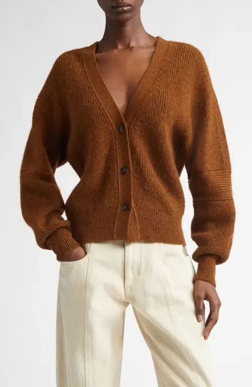 Thelma Rib Baby Alpaca Blend Cardigan by Isabel Marant