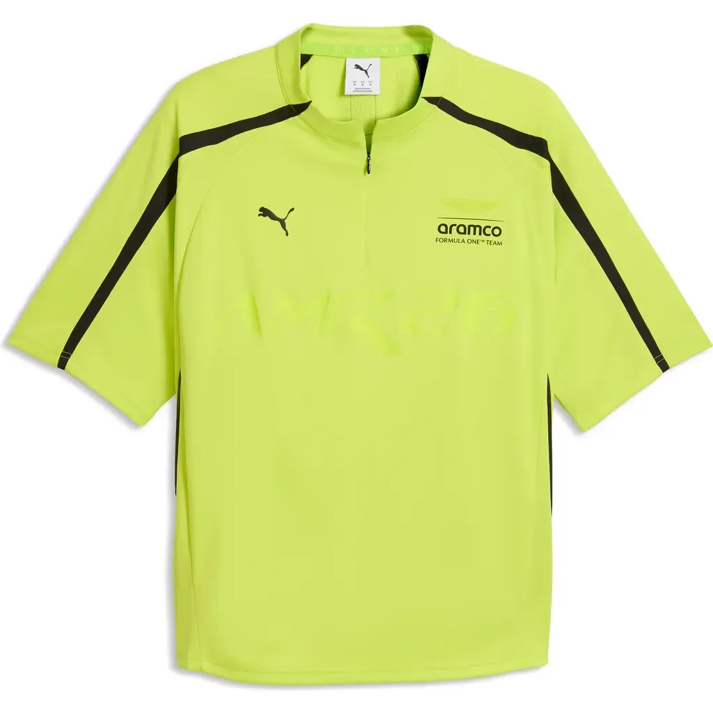 PUMA x AMF1 Lifestyle Short Sleeve Quarter Zip Jersey by PUMA