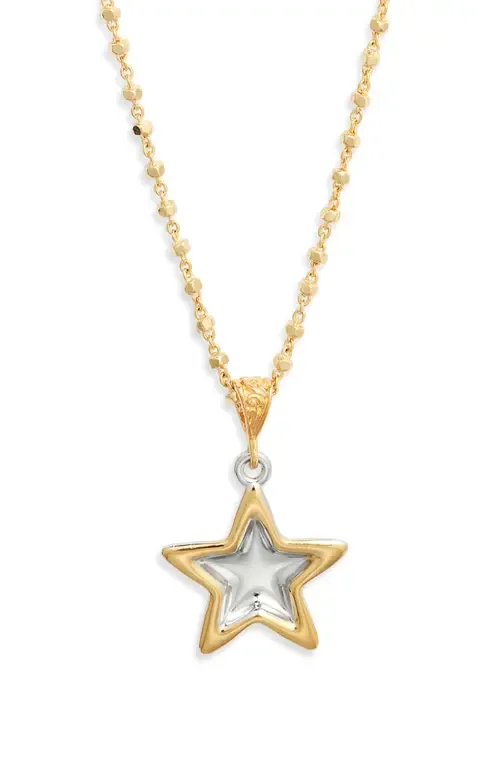 Duotone Star Pendant Necklace by VIDAKUSH