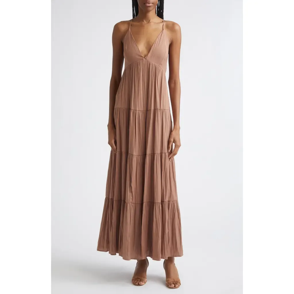 Lua Tiered Maxi Sundress by L'AGENCE