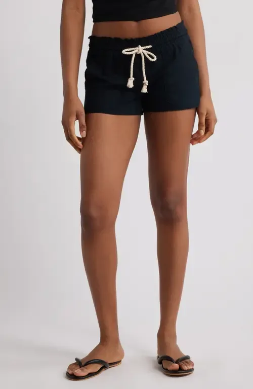 Oceanside Cotton Drawstring Shorts by Roxy
