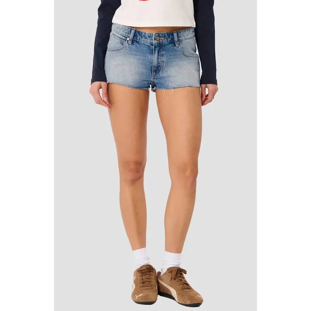 Cutoff Denim Shorts by ABRAND