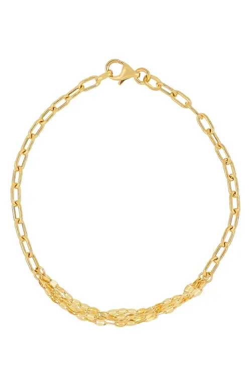 14K Yellow Gold Multilink Chain Bracelet by Bony Levy