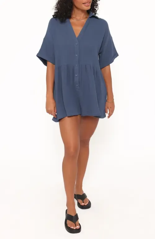 Winny Crinkle Cotton Romper by Petal & Pup