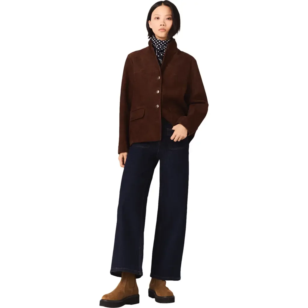 Wide Jeans with Patch Pockets by maje