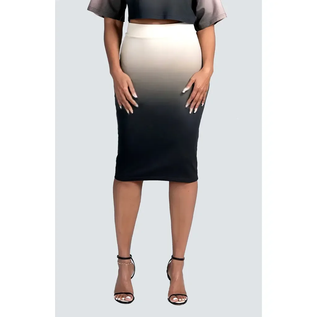 Ombré Perfect Pencil Skirt by Dai Moda