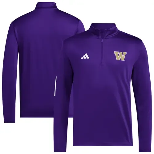 Adidas Purple Washington Huskies Half-Zip Golf Jacket by adidas