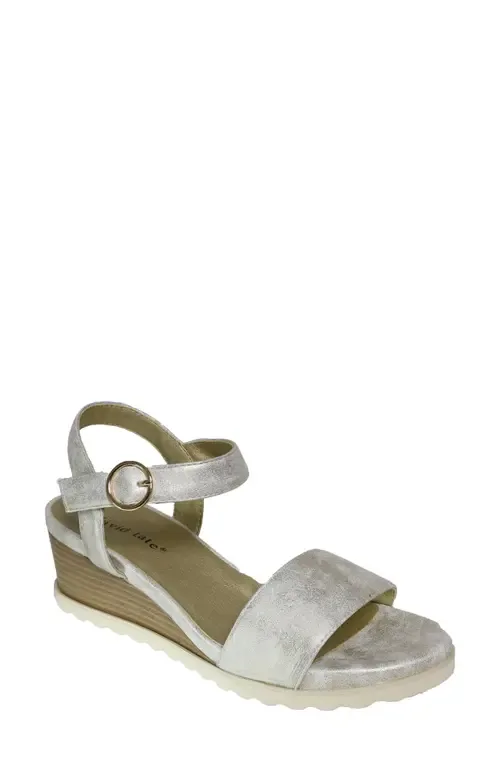 Knockout Ankle Strap Wedge Sandal by David Tate