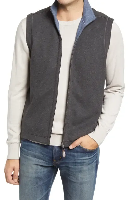 Reversible Knit Vest by Johnston & Murphy