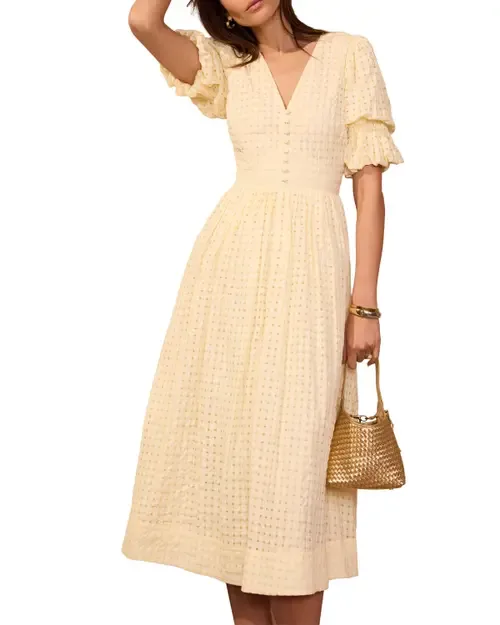 Checked Midi Dress by MINT VELVET