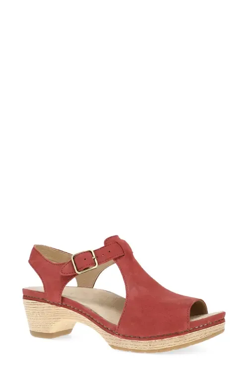 Laverne Ankle Strap Peep Toe Platform Sandal by Dansko