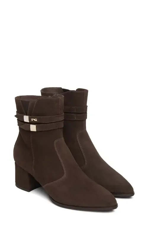 Block Heel Bootie by NeroGiardini