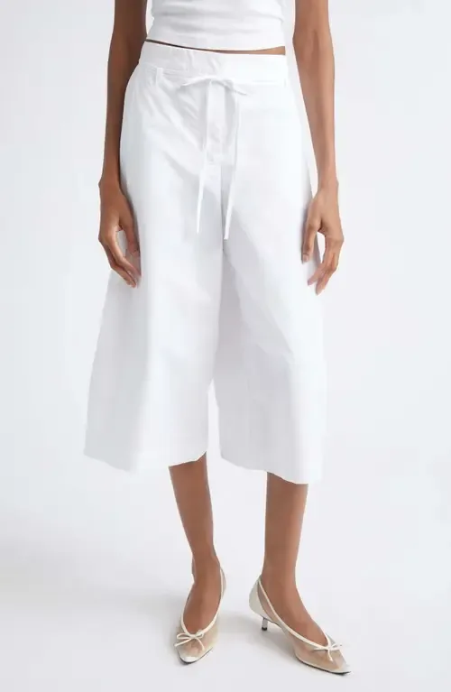 The Marin Cotton Poplin Crop Pants by Jacquemus