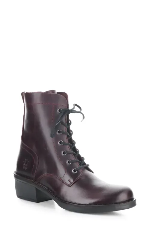 Milu Lace-Up Leather Boot by Fly London