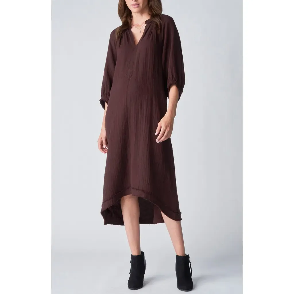 Gauze Dress with Pockets by ocean+main