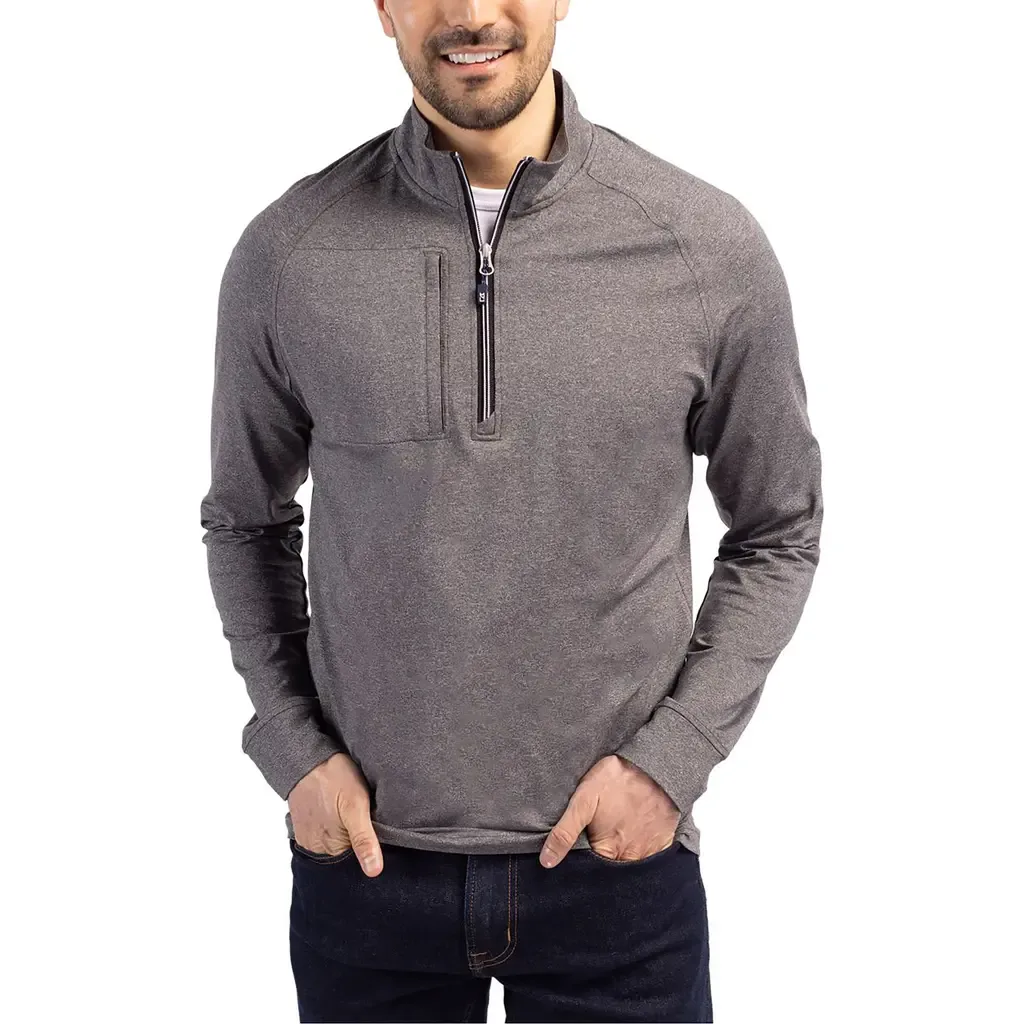 Adapt Heather Quarter Zip Pullover by Cutter & Buck