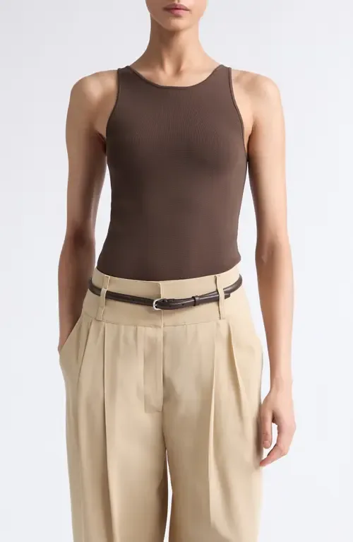 Classic Compact Knit Tank by TOTEME