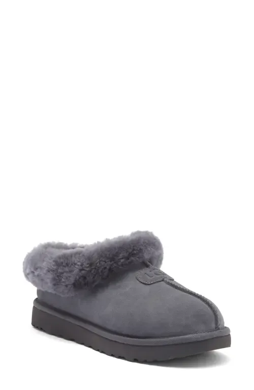 Tazzette Genuine Shearling Collar Slipper