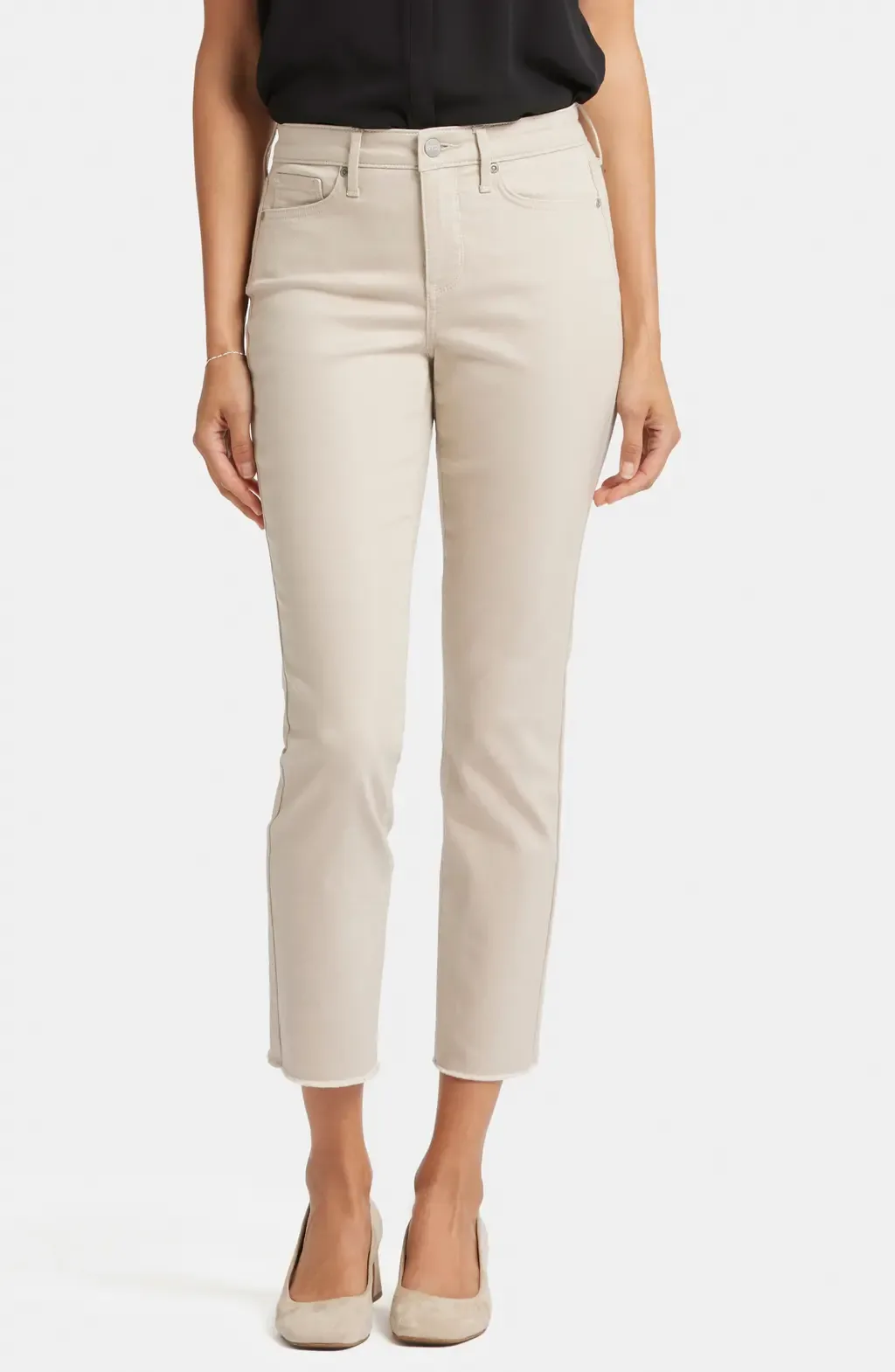 Sheri Frayed Hem Slim Jeans