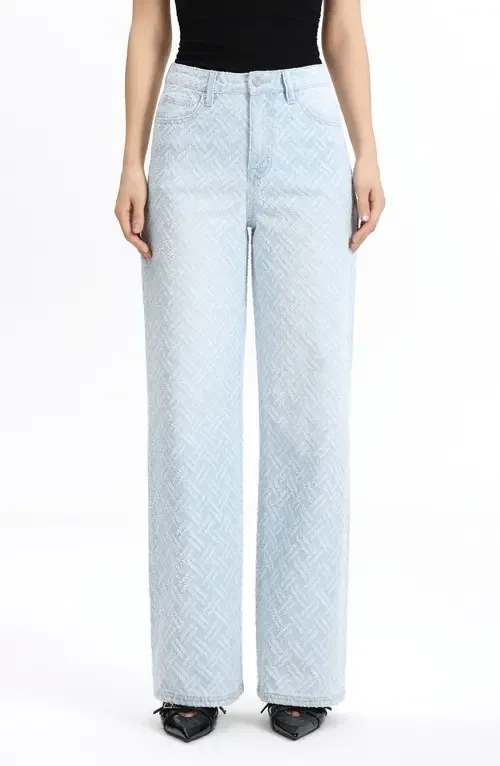 High Waist Straight Leg Jeans by Bayeas