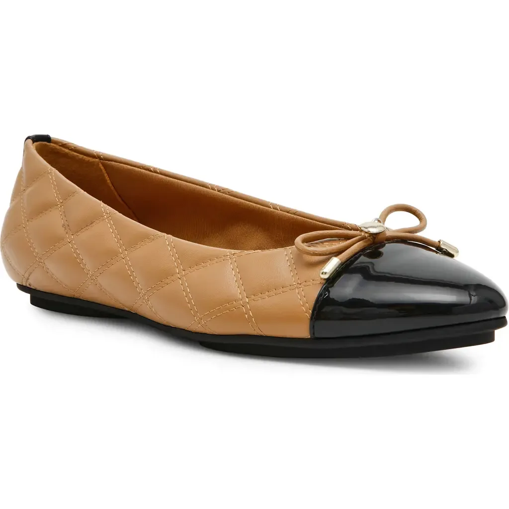 Luci Cap Toe Ballet Flat by Anne Klein