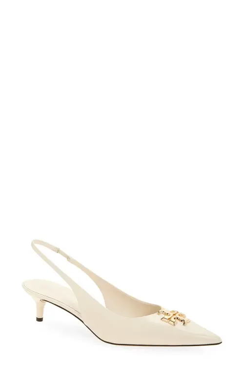 Eleanor Kitten Heel Slingback Pump by Tory Burch